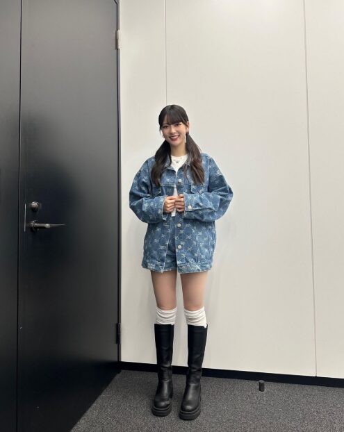 【僕青】宮腰友里亜ちゃんの私服!主張強めのデニムコーデが可愛い