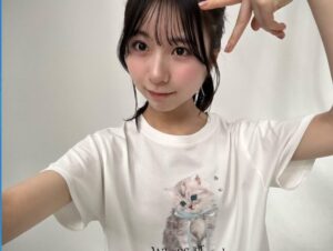 【僕青】工藤唯愛ちゃんの私服！接触冷感のニャンニャンシャツ