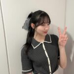 【僕青】山口結杏ちゃんの私服!華奢な印象に見せる細身のニットカーディガン