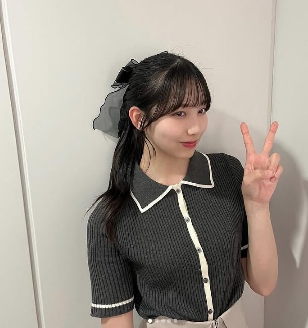 【僕青】山口結杏ちゃんの私服!華奢な印象に見せる細身のニットカーディガン