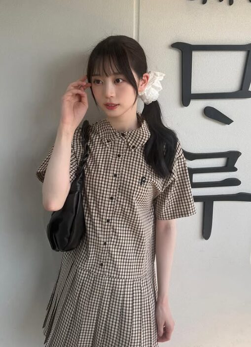 長谷川稀未ちゃんの私服!プリーツスカートでミニワンピが可愛い