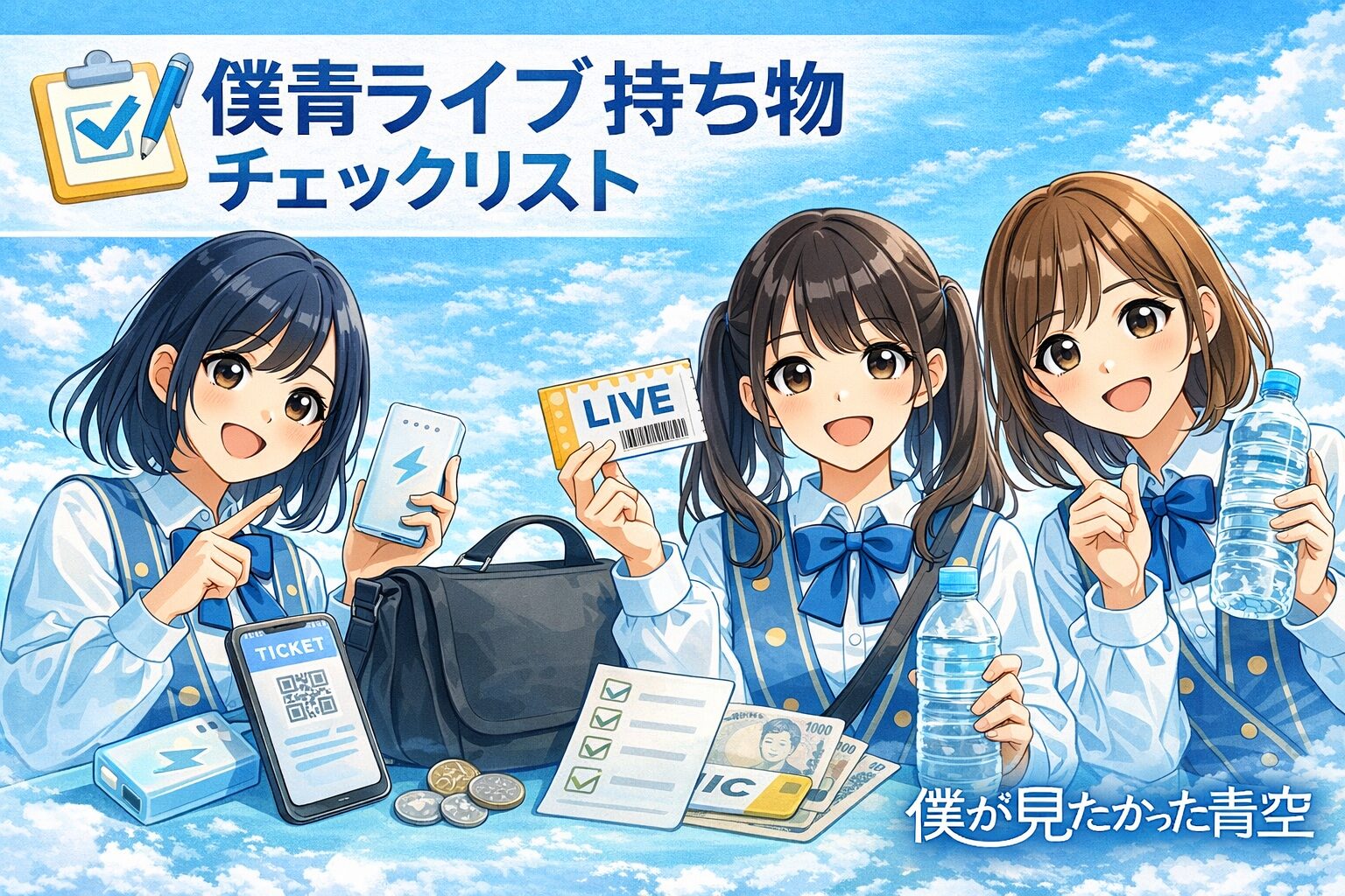 僕青ライブ持ち物チェックリスト