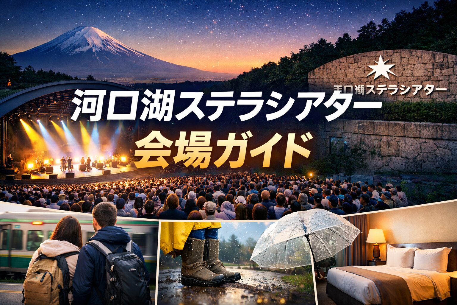 河口湖ステラシアター 行き方・最寄り駅・帰り方まとめ｜終演後の混雑回避とホテル選び