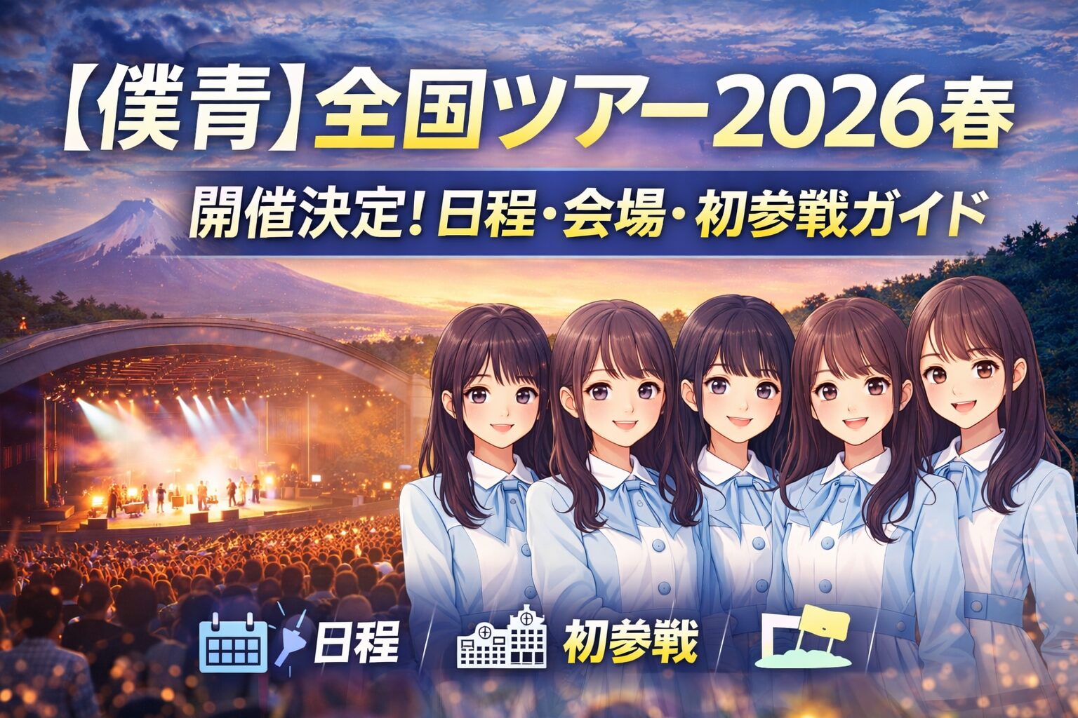 【僕青】全国ツアー2026春 開催決定!日程・会場・初参戦ガイド|初めてでも迷わない完全まとめ