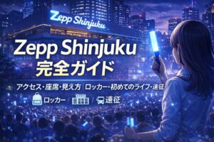【完全保存版】Zepp Shinjuku (TOKYO) ライブ完全ガイド｜アクセス・座席・見え方・ロッカー・初参戦＆遠征のすべて