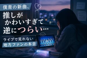 僕青の新曲、推しがかわいすぎて逆につらい…ライブで見れない地方ファンの本音