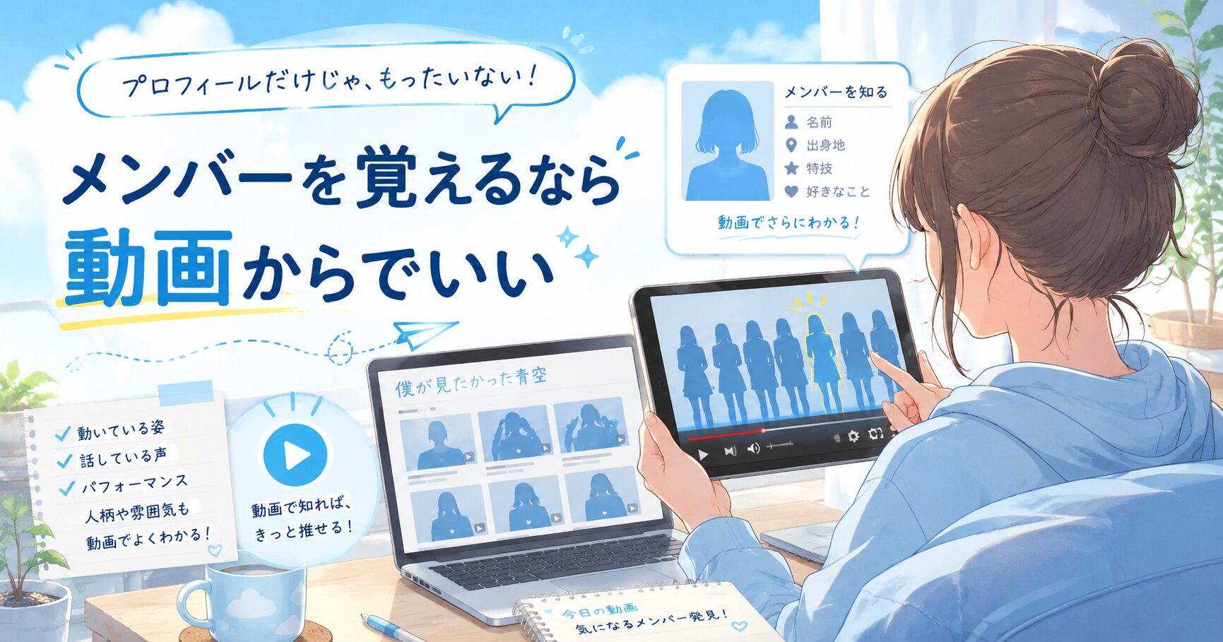 僕青のメンバーを覚えるなら、プロフィールより動画からでいい