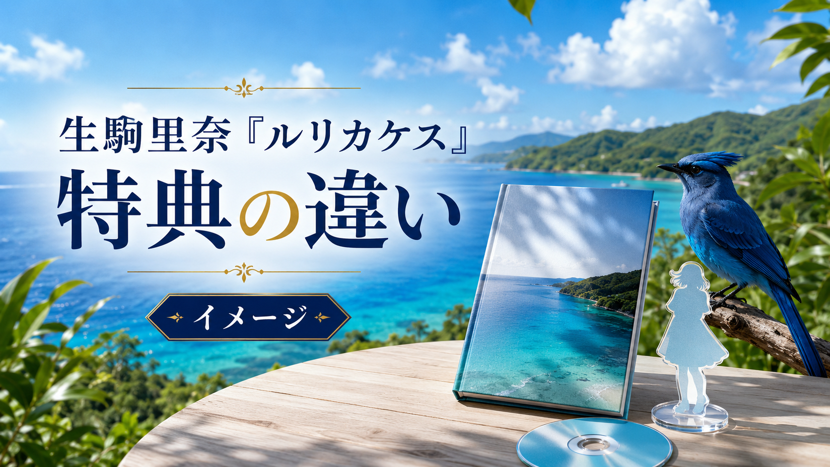 生駒里奈写真集『ルリカケス』の特典は？DVD付き限定版・サイン本の違い