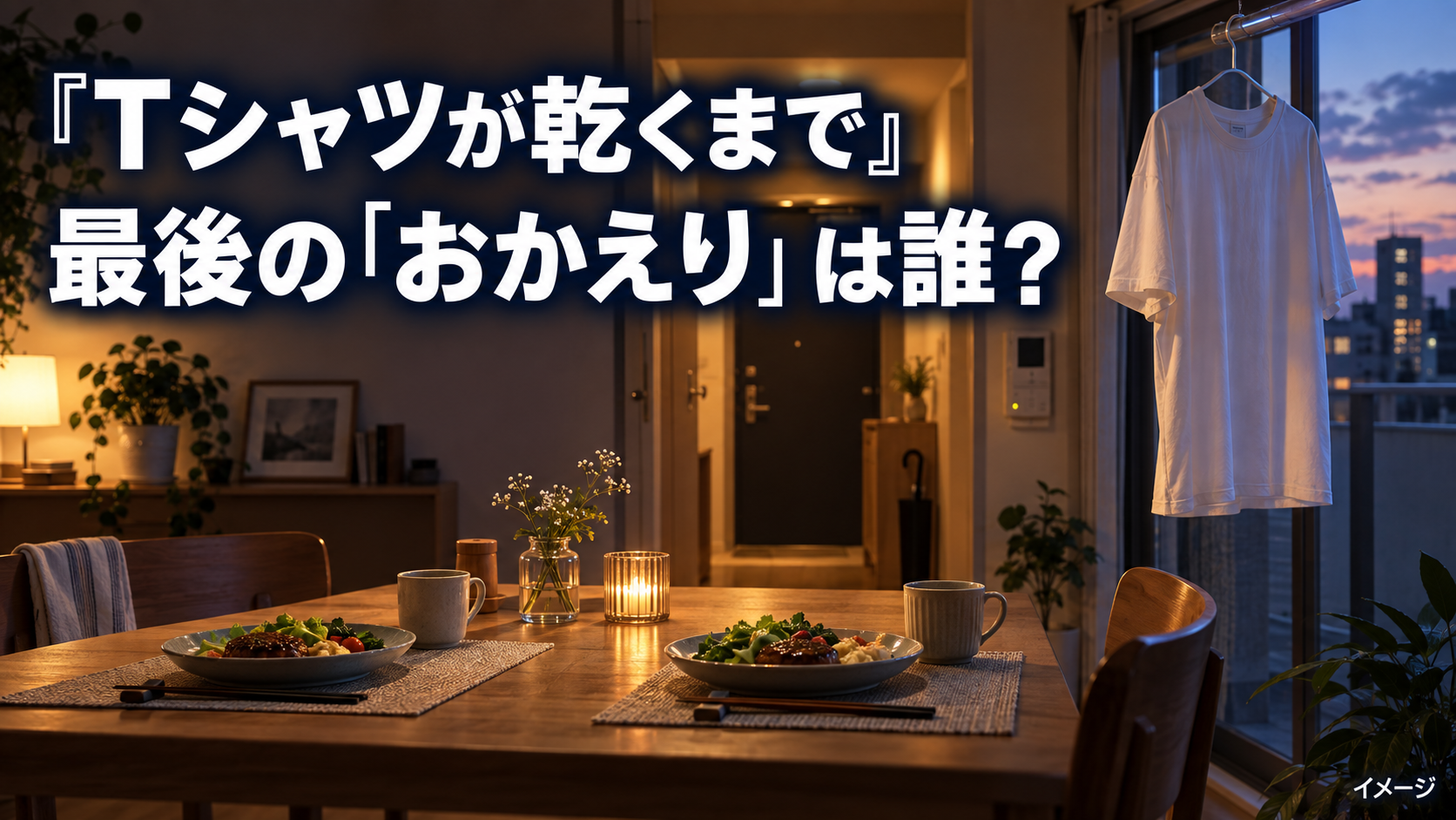 『Tシャツが乾くまで』最後に来たのは誰？「おかえり」の相手と結末を考察