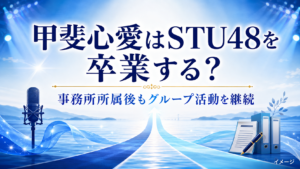 甲斐心愛はSTU48を卒業する？事務所移籍後の活動を整理